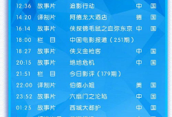 cctv-6电影节目单,精彩影片轮番上映，视听盛宴不容错过